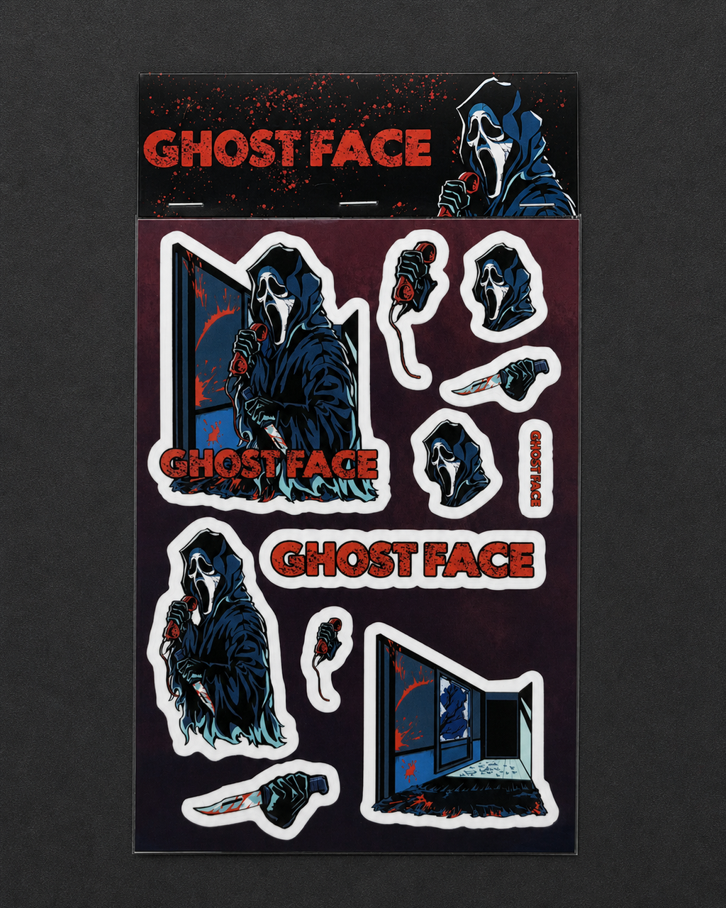 Ghost Face Fan-Made Horror Sticker Sheet