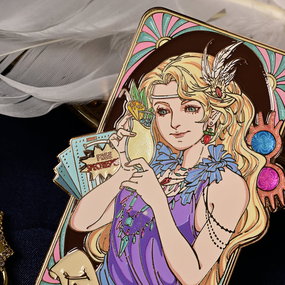 Jazz Age 1920 — Luna Lovegood–Inspired Large Metal Enamel Pin