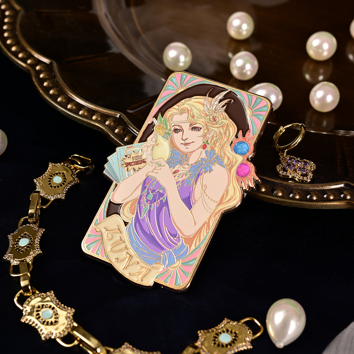 Jazz Age 1920 — Luna Lovegood–Inspired Large Metal Enamel Pin