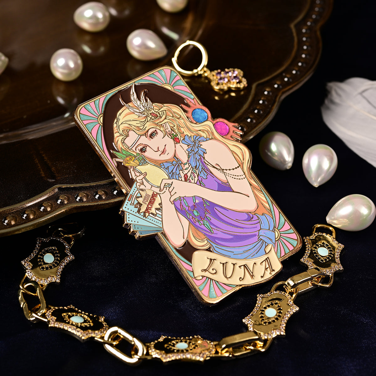 Jazz Age 1920 — Luna Lovegood–Inspired Large Metal Enamel Pin