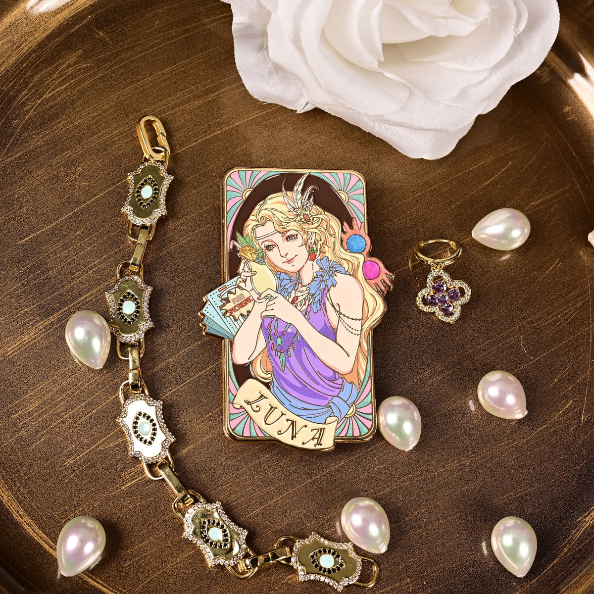 Jazz Age 1920 — Luna Lovegood–Inspired Large Metal Enamel Pin