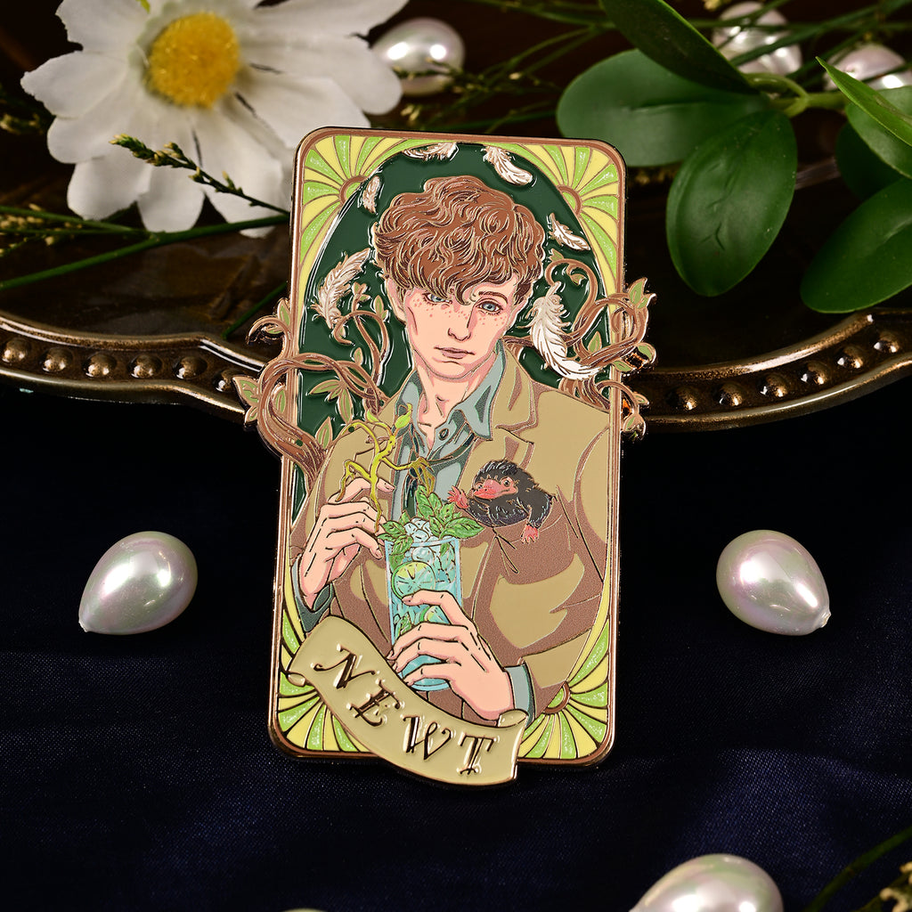 Jazz Age 1920 — Newt Scamander–Inspired Large Metal Enamel Pin