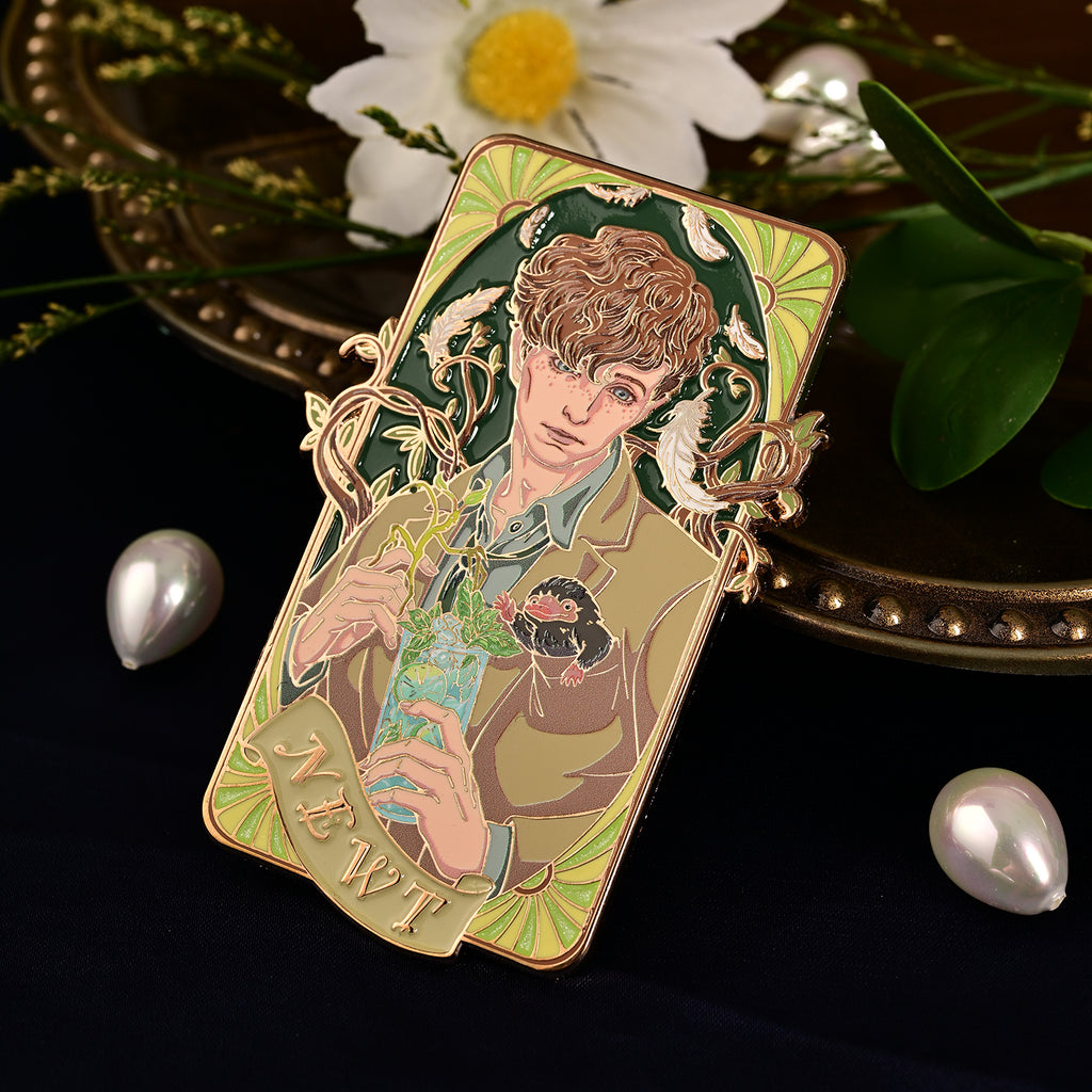 Jazz Age 1920 — Newt Scamander–Inspired Large Metal Enamel Pin