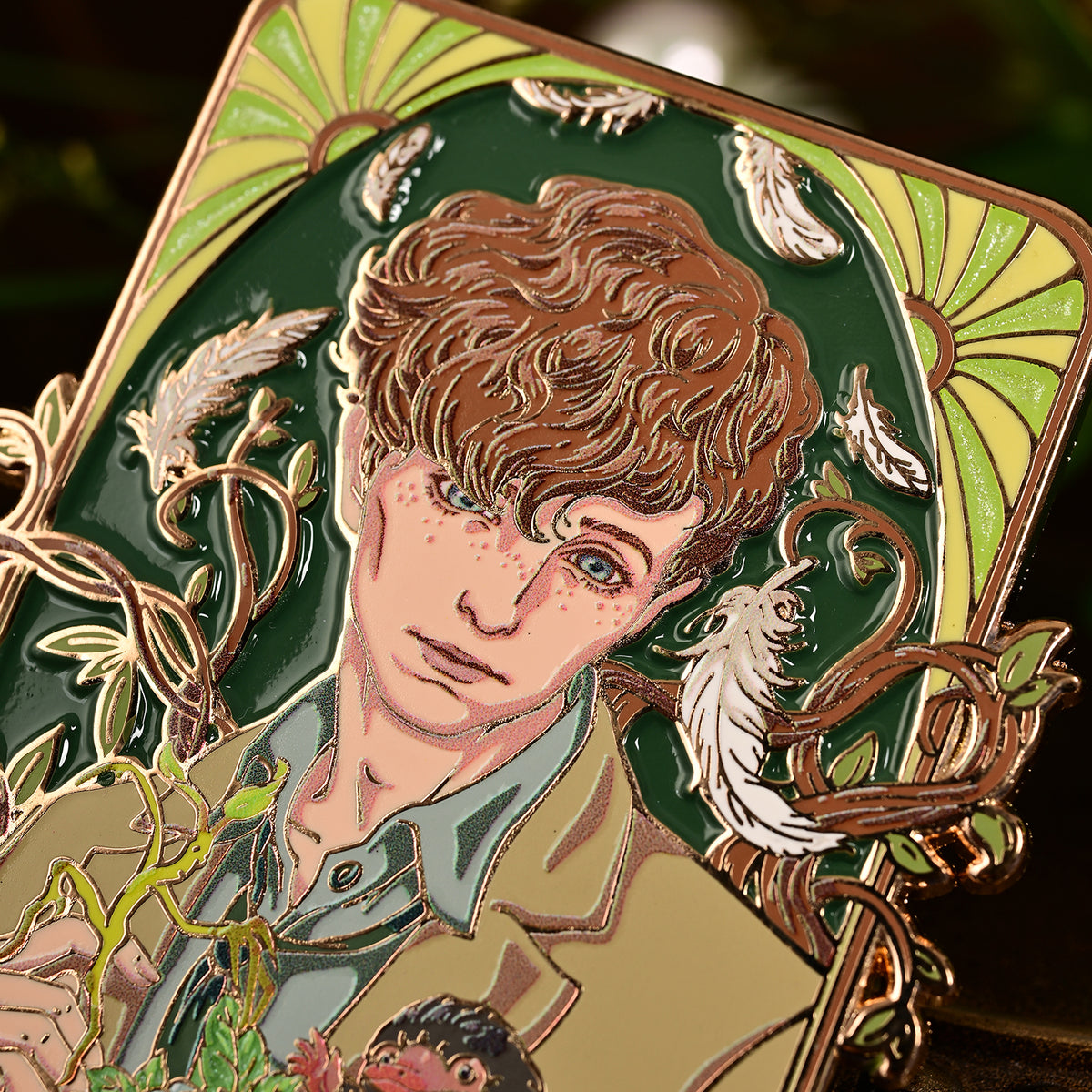 Jazz Age 1920 — Newt Scamander–Inspired Large Metal Enamel Pin