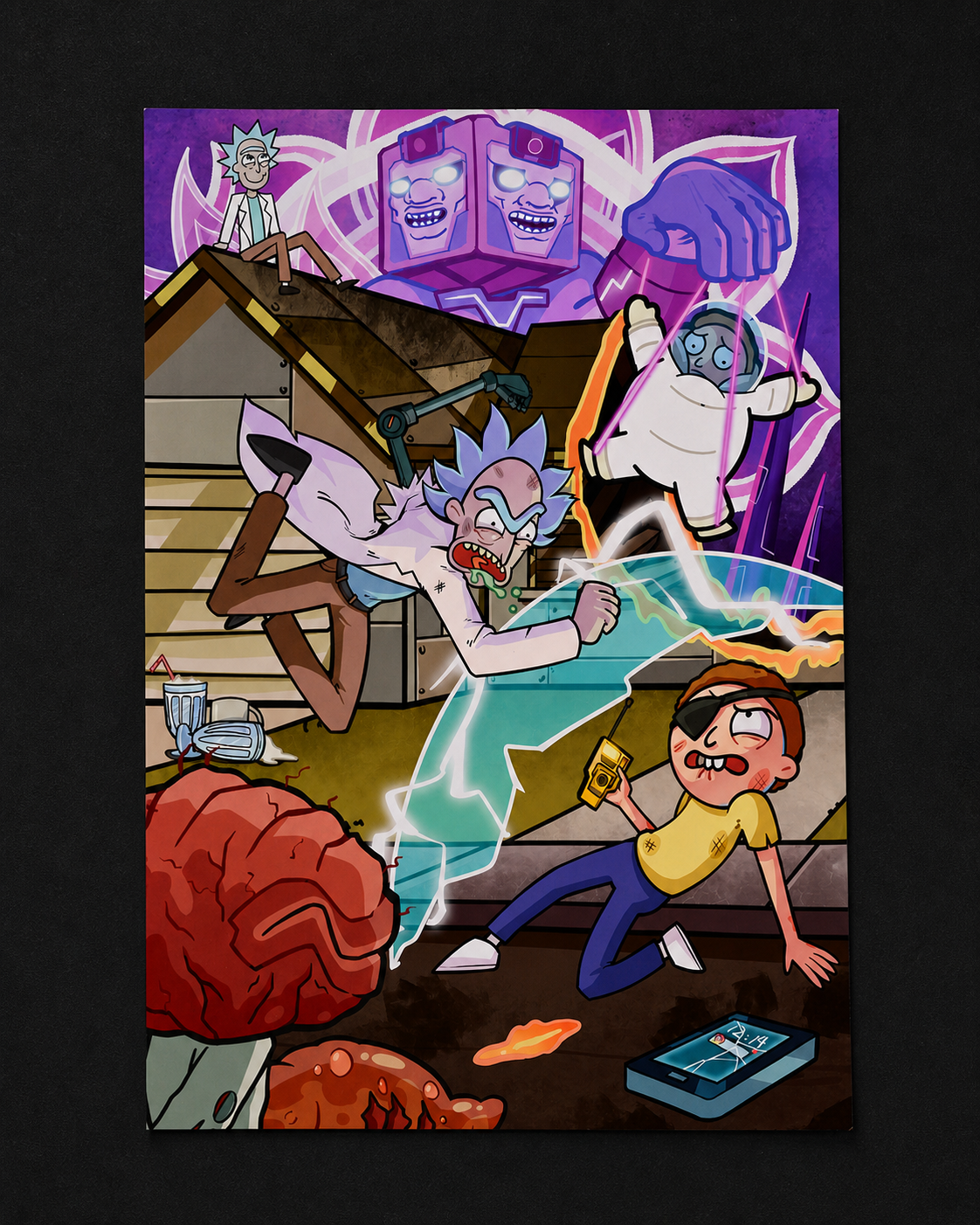Rick and Morty Fan-Made Poster Print — 42 × 57 cm